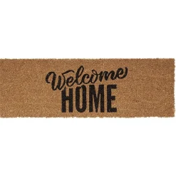 Gifi Nettoyage Et Entretien|Paillasson coco design Welcome Home noir marron 75x25 cm