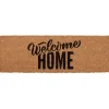 Gifi Nettoyage Et Entretien|Paillasson coco design Welcome Home noir marron 75x25 cm