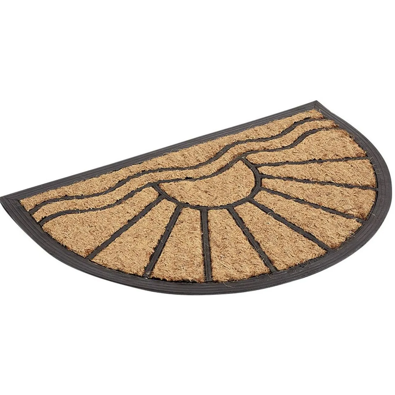 Gifi Nettoyage Et Entretien|Paillasson coco forme demi lune motif soleil