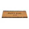 Gifi Nettoyage Et Entretien|Paillasson coco Happy Home marron et noir 12x55cm