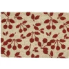 Gifi Nettoyage Et Entretien|Paillasson coco imprimé fleurs rouges