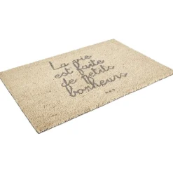 Gifi Nettoyage Et Entretien|Paillasson coco La vie est faite de petits bonheurs