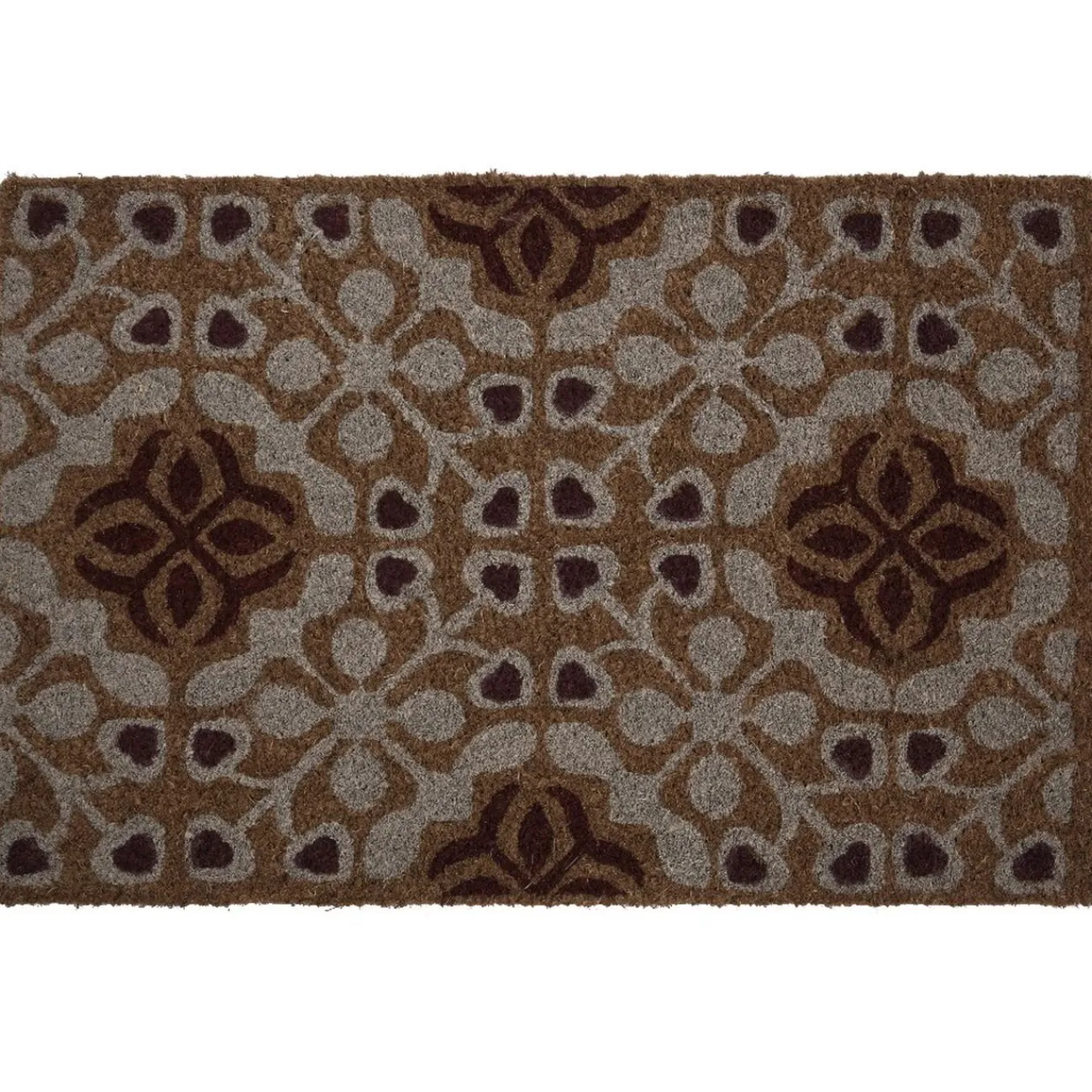 Gifi Nettoyage Et Entretien|Paillasson coco motif fleurs