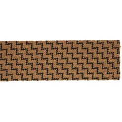 Gifi Nettoyage Et Entretien|Paillasson coco motif graphique noir marron 75x25 cm