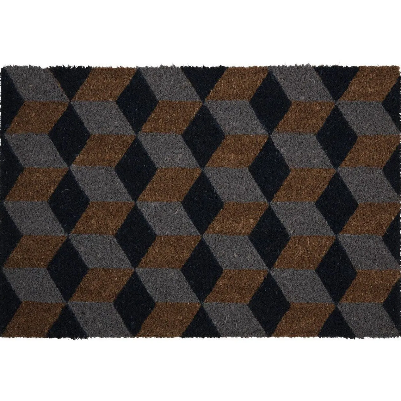 Gifi Nettoyage Et Entretien|Paillasson coco motif losanges