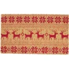 Gifi Nettoyage Et Entretien|Paillasson coco motif Noël rouge 70x40 cm