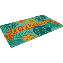 Gifi Nettoyage Et Entretien|Paillasson coco motifs feuilles et fleurs