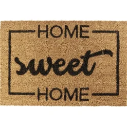 Gifi Nettoyage Et Entretien|Paillasson coco naturel inscription noire Home Sweet Home 60x40 cm