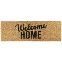 Gifi Nettoyage Et Entretien|Paillasson coco naturel inscription noire Welcome Home 75x25 cm