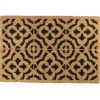Gifi Nettoyage Et Entretien|Paillasson coco naturel motifs carreau de ciment noir 60x40 cm