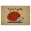 Gifi Nettoyage Et Entretien|Paillasson coco rectangulaire hérisson tu peux te gratter