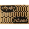 Gifi Nettoyage Et Entretien|Paillasson coco rectangulaire naturel motif Welcome Bye Bye 60x40cm
