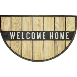 Gifi Nettoyage Et Entretien|Paillasson demi-lune antidérapant grattant inscription Welcome 75x45cm