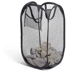 Gifi Entretien Du Linge|Panier à linge 20L pliable avec poignées 23,5x23,5x46,5cm