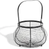 Gifi Panier à oeufs avec poignée métal noir