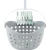 Gifi Entretien Du Linge|Panier avec 12 pinces à linge gris