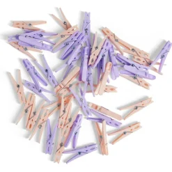 Gifi Entretien Du Linge|Panier avec 50 pinces à linge bleu - Ø20xH.17cm