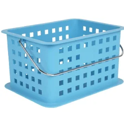 Gifi Rangement|Panier avec anse bleu 5 L