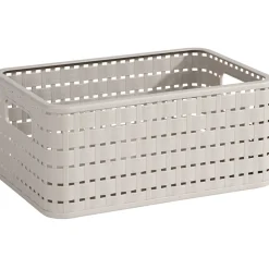 Gifi Entretien Du Linge|Panier avec poignées design rotin beige 6 L