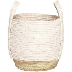 Gifi Rangement|Panier Bora Bora naturel et rose pâle - petit modèle