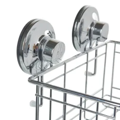 Gifi Equipement Douche^Panier de douche à ventouse inox