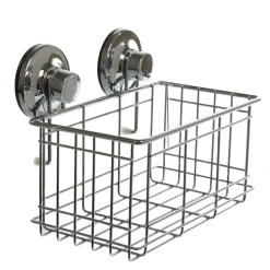 Gifi Equipement Douche^Panier de douche à ventouse inox