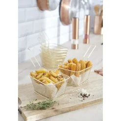 Gifi Panier de présentation doré