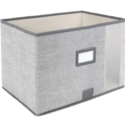 Gifi Rangement|Panier de rangement à fenêtre gris
