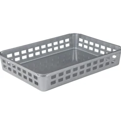 Gifi Rangement|Panier de rangement blanc transparent