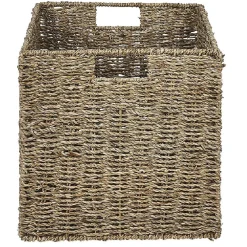 Gifi Rangement|Panier de rangement Box Cube en jonc de mer