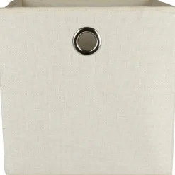 Gifi Rangement|Panier de rangement déco blanc cassé