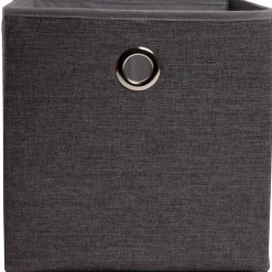 Gifi Rangement|Panier de rangement déco gris