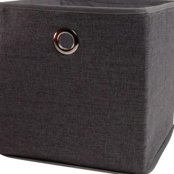 Gifi Rangement|Panier de rangement déco gris