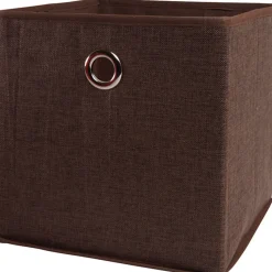 Gifi Rangement|Panier de rangement déco marron