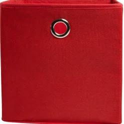 Gifi Rangement|Panier de rangement déco rouge