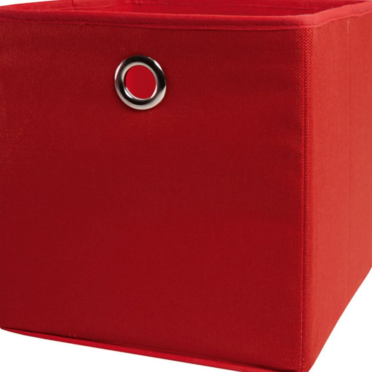 Gifi Rangement|Panier de rangement déco rouge