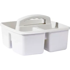 Gifi Rangement|Panier de rangement en plastique 3 compartiments 23x23xH9 cm