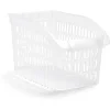 Gifi Rangement|Panier de rangement en plastique transparent 30x18xH.17,5cm