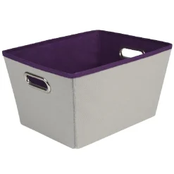 Gifi Rangement|Panier de rangement gris violet