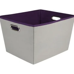 Gifi Rangement|Panier de rangement gris violet