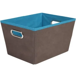 Gifi Rangement|Panier de rangement marron bleu