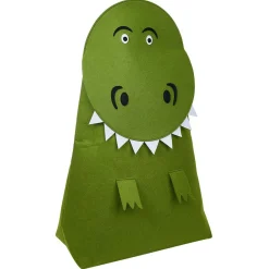 Gifi Rangement|Panier de rangement pour enfant forme dinosaure vert