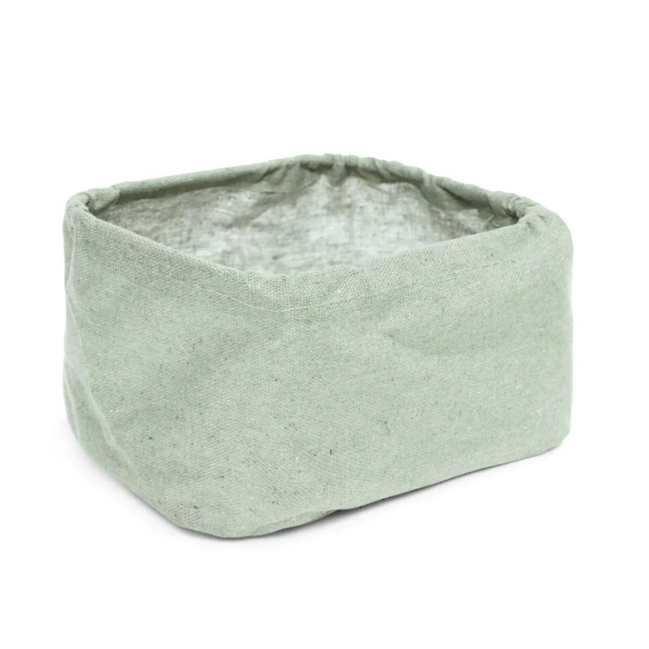 Gifi Rangement|Panier de rangement vert ou marron 17x12xH10cm - 2 modèles