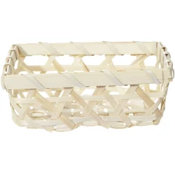 Gifi Rangement|Panier en bambou beige