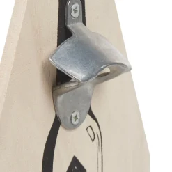 Gifi Panier en bois pour bouteilles de bière décapsuleur intégré