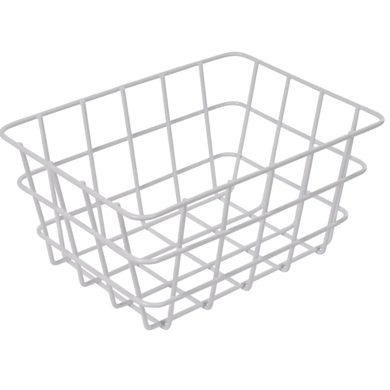 Gifi Entretien Du Linge|Panier métal filaire blanc