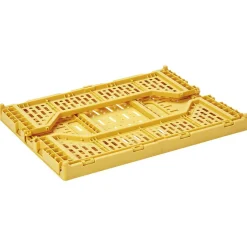 Gifi Rangement|Panier pliant plastique jaune 4L