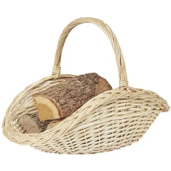 Gifi Chauffage^Panier porte bûche osier grand modèle