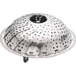 Gifi Panier vapeur réglable métal gris Ø28,5xH9,5cm