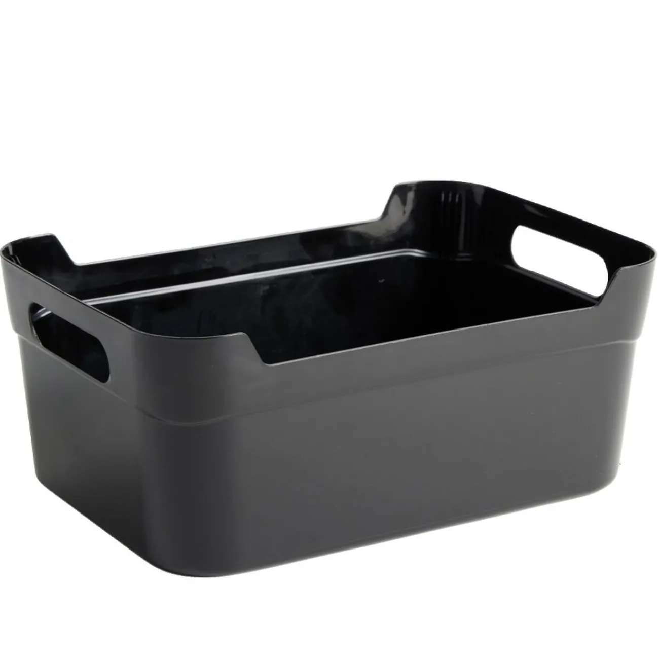 Gifi Rangement|Panière à anses empilable en plastique